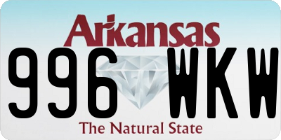 AR license plate 996WKW