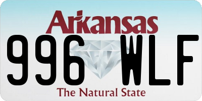AR license plate 996WLF