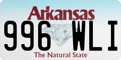 AR license plate 996WLI