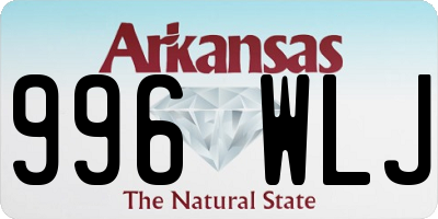 AR license plate 996WLJ