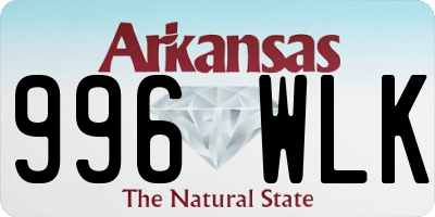 AR license plate 996WLK