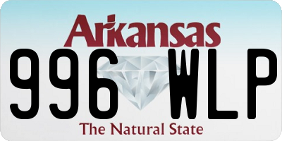 AR license plate 996WLP