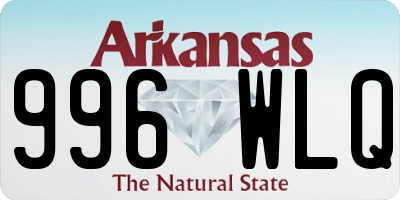 AR license plate 996WLQ