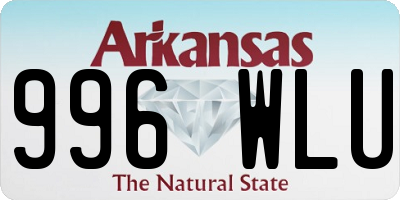 AR license plate 996WLU