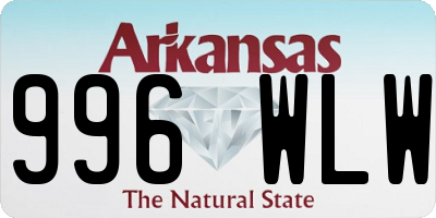 AR license plate 996WLW