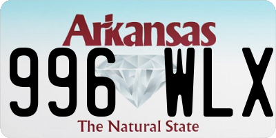 AR license plate 996WLX