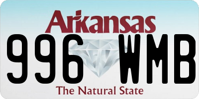 AR license plate 996WMB