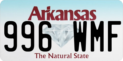 AR license plate 996WMF