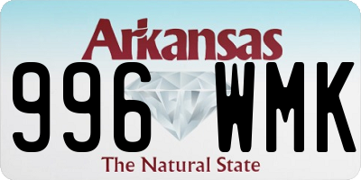 AR license plate 996WMK