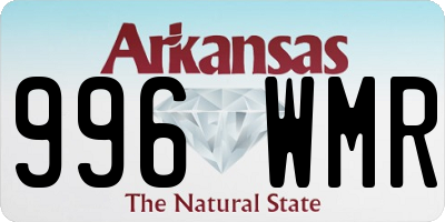 AR license plate 996WMR