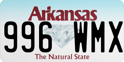 AR license plate 996WMX