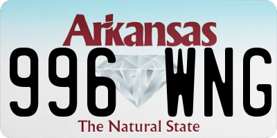 AR license plate 996WNG