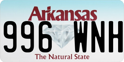 AR license plate 996WNH