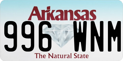 AR license plate 996WNM