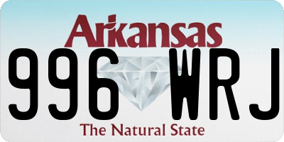 AR license plate 996WRJ