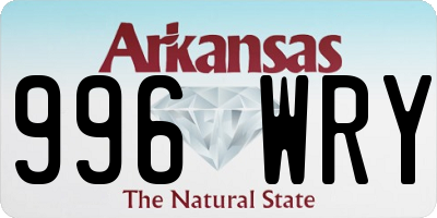 AR license plate 996WRY
