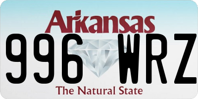 AR license plate 996WRZ