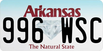 AR license plate 996WSC