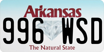 AR license plate 996WSD