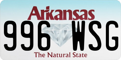 AR license plate 996WSG