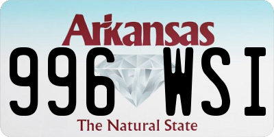 AR license plate 996WSI