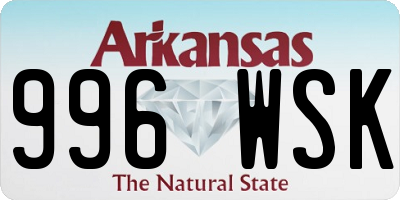 AR license plate 996WSK