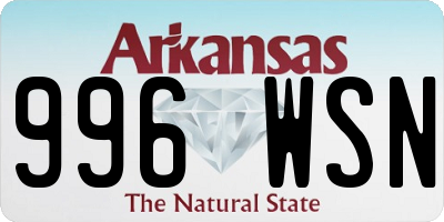 AR license plate 996WSN