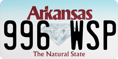 AR license plate 996WSP