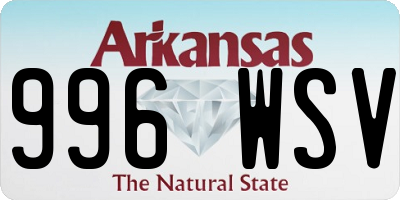 AR license plate 996WSV