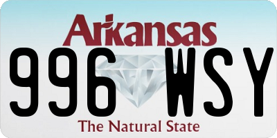AR license plate 996WSY
