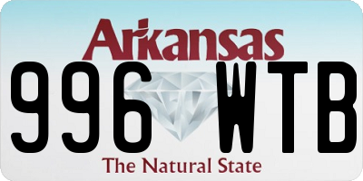 AR license plate 996WTB