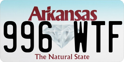 AR license plate 996WTF