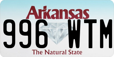 AR license plate 996WTM