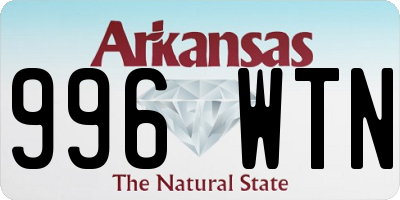AR license plate 996WTN
