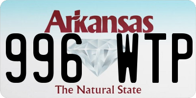 AR license plate 996WTP