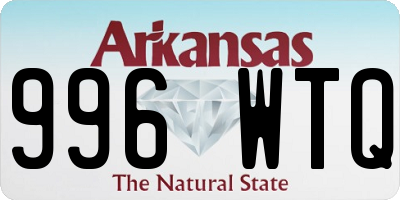 AR license plate 996WTQ