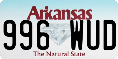 AR license plate 996WUD