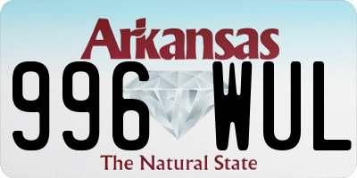 AR license plate 996WUL
