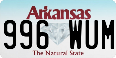 AR license plate 996WUM
