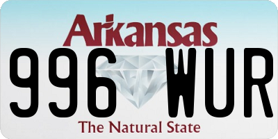 AR license plate 996WUR