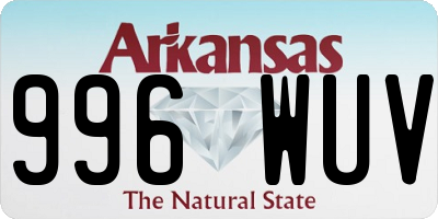 AR license plate 996WUV