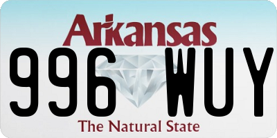 AR license plate 996WUY