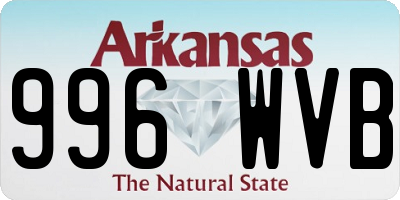 AR license plate 996WVB