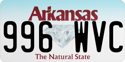 AR license plate 996WVC