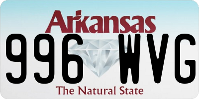 AR license plate 996WVG