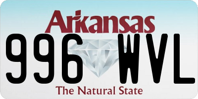 AR license plate 996WVL