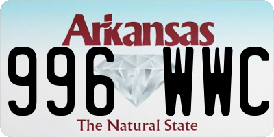 AR license plate 996WWC