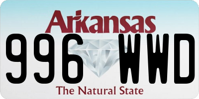 AR license plate 996WWD