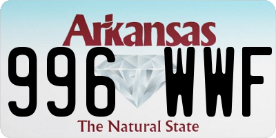 AR license plate 996WWF