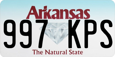 AR license plate 997KPS